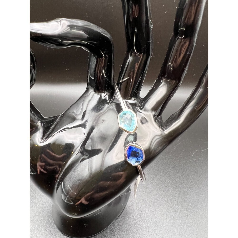 Cuff Bracelet with Blue Stones